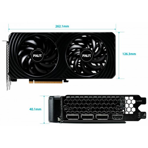 Видеокарта Palit nVidia GeForce RTX 5060 Ti Dual OC 8GB (NE7506TT19P1-GB2062D), Retail 9