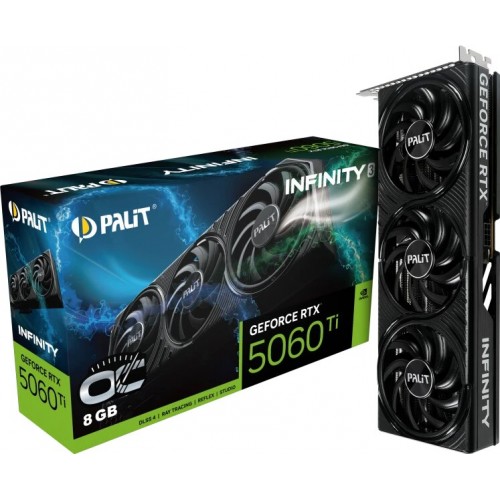 Видеокарта Palit nVidia GeForce RTX 5060 Ti Infinity 3 OC 8GB (NE7506TS19P1-GB2062S), Retail 4