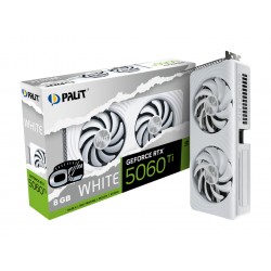 Видеокарта Palit nVidia GeForce RTX 5060 Ti White OC 8GB (NE7506TU19P1-GB2062M), Retail