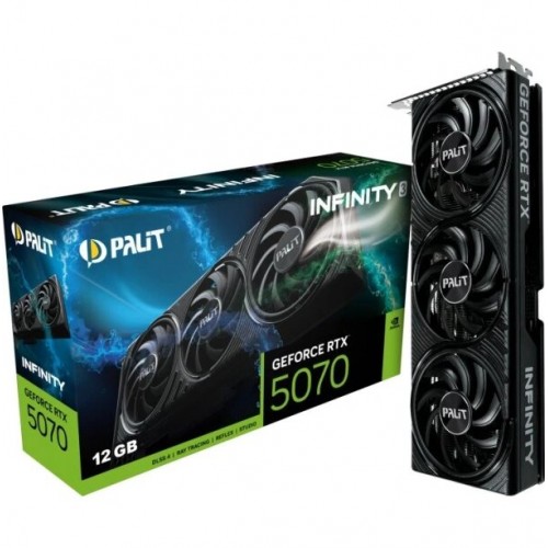 Видеокарта Palit nVidia GeForce RTX 5070 Infinity 3 12GB (NE75070019K9-GB2050S), Retail 9