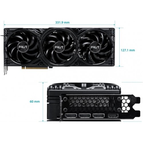Видеокарта Palit nVidia GeForce RTX 5070 Ti GamingPro OC 16GB (NE7507TS19T2-GB2031A), Retail 8