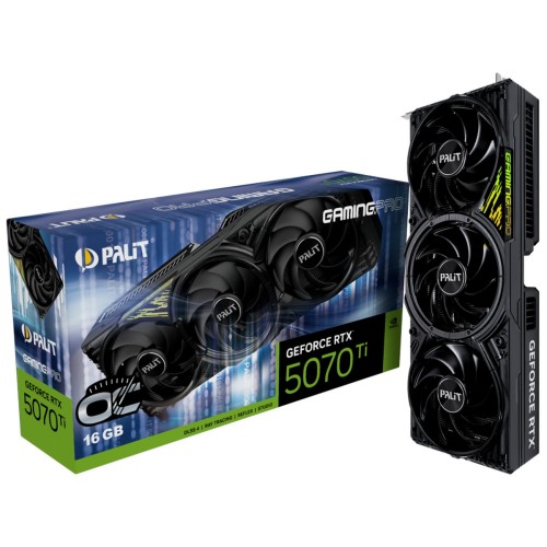 Видеокарта Palit nVidia GeForce RTX 5070 Ti GamingPro V1 OC 16GB (NE7507TS19T2-GB2031Y) 8