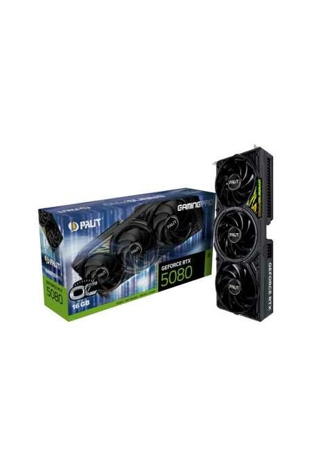 Видеокарта Palit nVidia GeForce RTX 5080 GamingPro OC V1 16GB (NE75080S19T2-GB2031Y), Retail 1