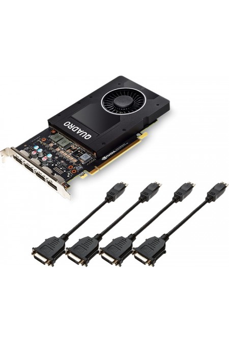 Видеокарта PNY Quadro P2000 5GB (VCQP2000-SB), Retail 5