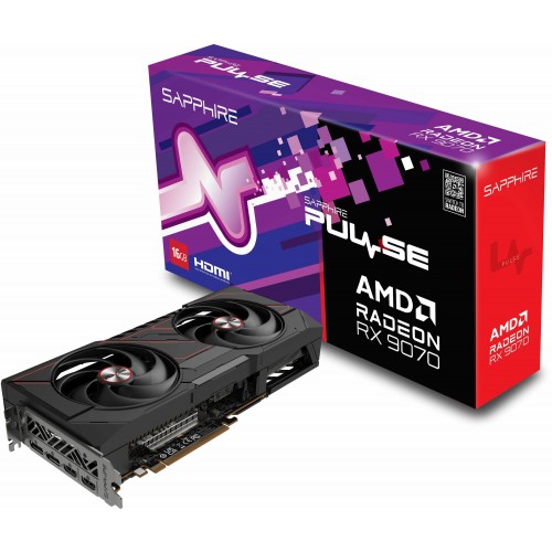 Видеокарта Sapphire AMD Radeon RX 9070 Pulse Gaming 16GB (11349-03-20G), Retail 5