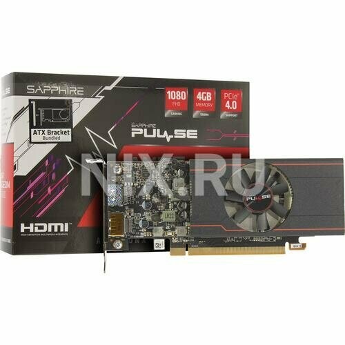 Видеокарта Sapphire PULSE Radeon RX 6400 4GB (11315-01-20G), Retail 6