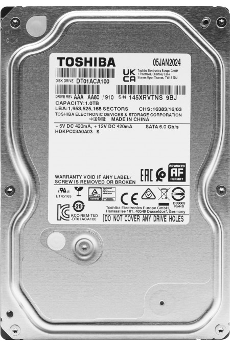 Внутренний HDD Toshiba 1 ТБ (DT01ACA100) 