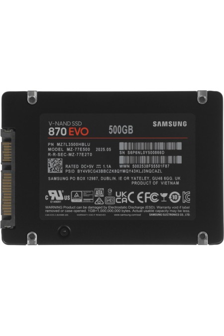 Внутренний SSD Samsung 500 ГБ SATA (MZ-77E500B/EU) 3