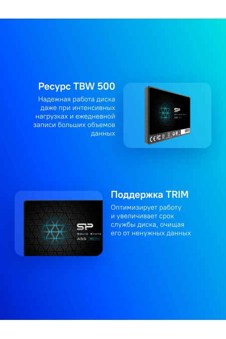 Внутренний SSD Silicon Power Ace A55 1 ТБ SATA (SP001TBSS3A55S25) 2