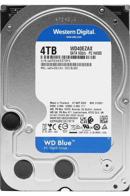 Внутренний HDD Western Digital WD Blue 4 ТБ (WD40EZAX) 