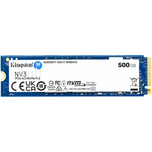 Внутренний SSD Kingston NV1 500 ГБ M.2 2280 (SNV3S/500G) 