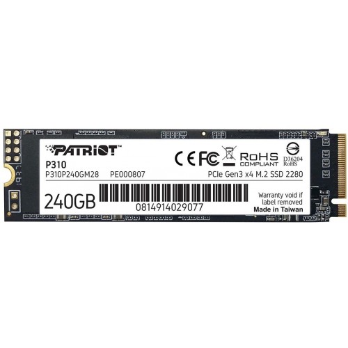 Внутренний SSD Patriot Memory P310 240 ГБ M.2 2280 (P310P240GM28) 
