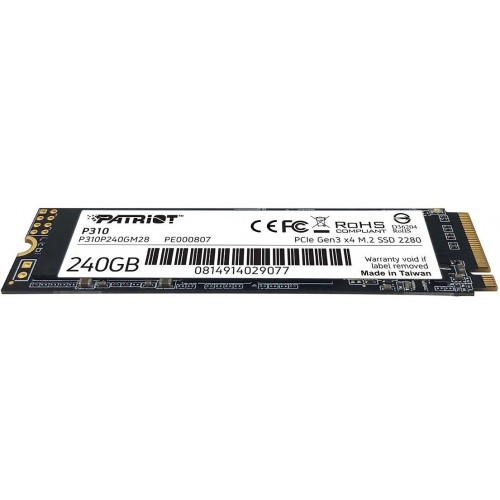 Внутренний SSD Patriot Memory P310 240 ГБ M.2 2280 (P310P240GM28) 2