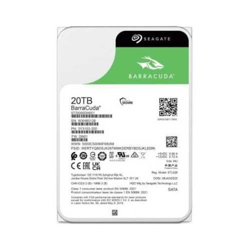 Внутренний HDD Seagate BarraCuda 20 ТБ (ST20000DM001) 