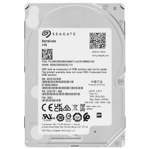 Внутренний HDD Seagate Barracuda 4 ТБ (ST4000LM024) 6