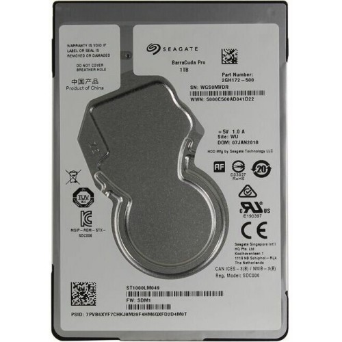 Внутренний HDD Seagate BarraCuda Pro 1 ТБ (ST1000LM049) 2