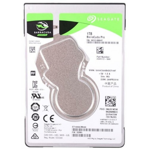 Внутренний HDD Seagate BarraCuda Pro 1 ТБ (ST1000LM049) 5