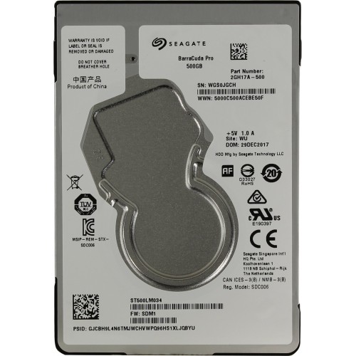 Внутренний HDD Seagate Barracuda Pro 7200rpm 500 ГБ SATA (ST500LM034) 4