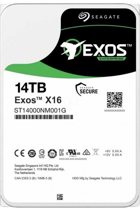 Внутренний HDD Seagate Exos X16 14 ТБ (ST14000NM001G) 