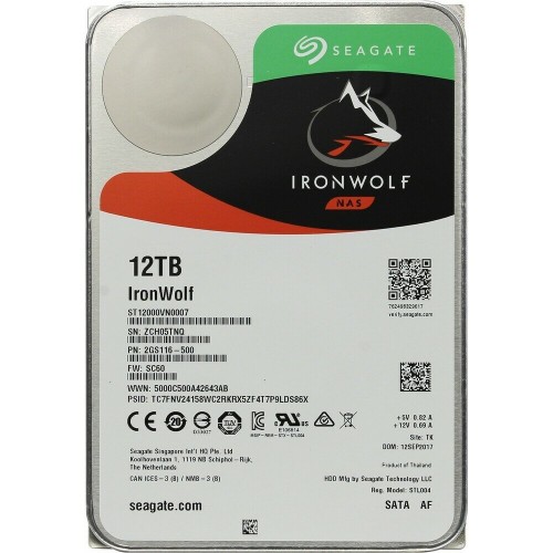 Внутренний HDD Seagate IronWolf 12 ТБ SATA III (ST12000VN0007) 7