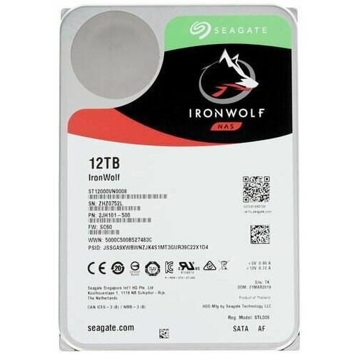 Внутренний HDD Seagate IronWolf 12 ТБ (ST12000VN0008) 5