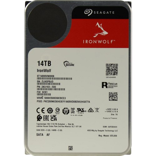 Внутренний HDD Seagate IronWolf 14 ТБ (ST14000VN0008) 5