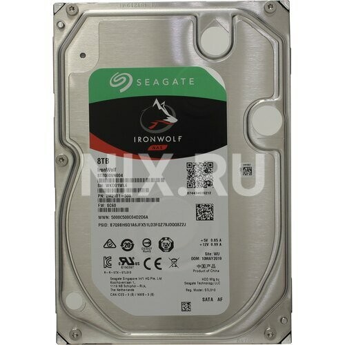 Внутренний HDD Seagate IronWolf 8 ТБ (ST8000VN004) 7