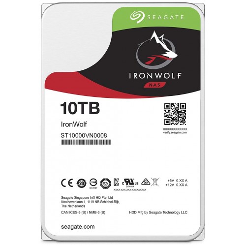 Внутренний HDD Seagate IronWolf NAS 7200 SATA3 10 ТБ (ST10000VN0008) 1
