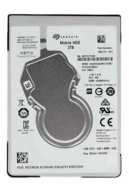 Внутренний HDD Seagate Original SATA-III 5400 RPM 2 ТБ (ST2000LM007) 