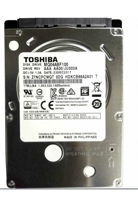 Внутренний HDD Toshiba 1 ТБ (MQ04ABF100) 