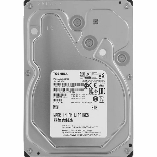 Внутренний HDD Toshiba Enterprise Capacity 512E 8 ТБ SATA-III (MG10ADA800E) 