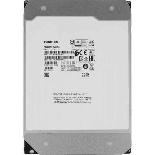 Внутренний HDD Toshiba Enterprise Capacity 512E MG10F 22 ТБ SATA-III (MG10AFA22TE) 