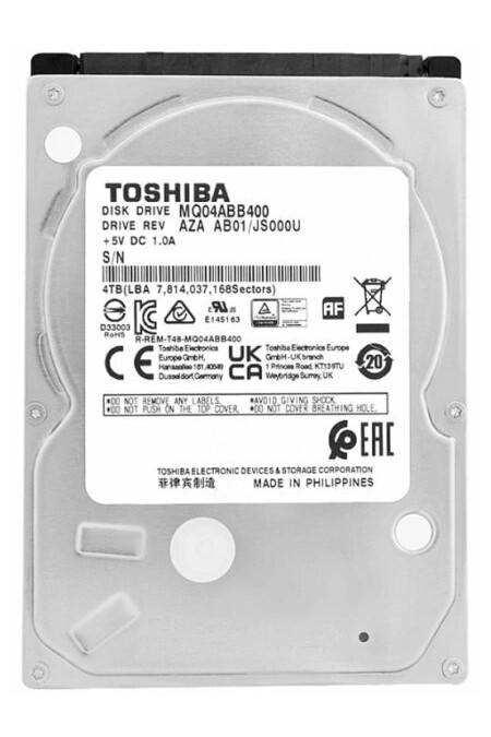 Внутренний HDD Toshiba Factory Recertified MQ04 4 ТБ (MQ04ABB400R) 