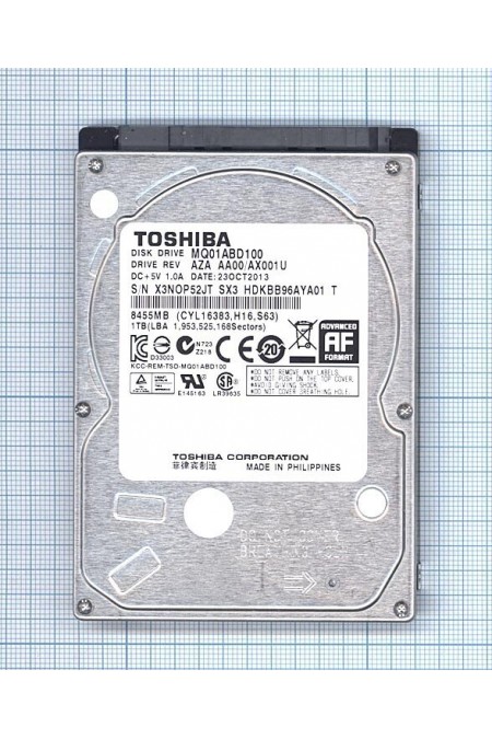 Внутренний HDD Toshiba MQ01 1 ТБ (MQ01ABD100) 8