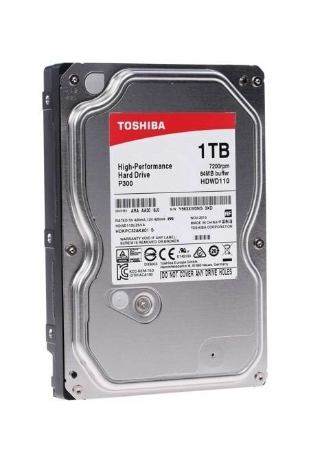 Внутренний HDD Toshiba P300 1 ТБ (HDWD110UZSVA) 1