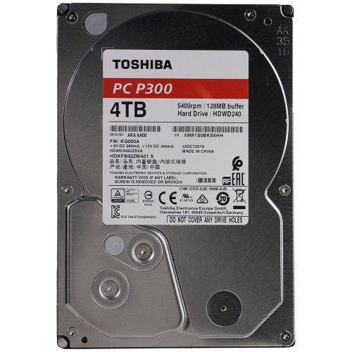 Внутренний HDD Toshiba P300 4 ТБ (HDWD240UZSVA) 1