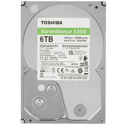 Внутренний HDD Toshiba S300 6 ТБ (HDWT860UZSVA) 5