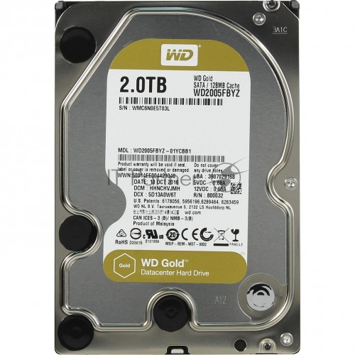 Внутренний HDD Western Digital Gold 2 ТБ (WD2005FBYZ) 9