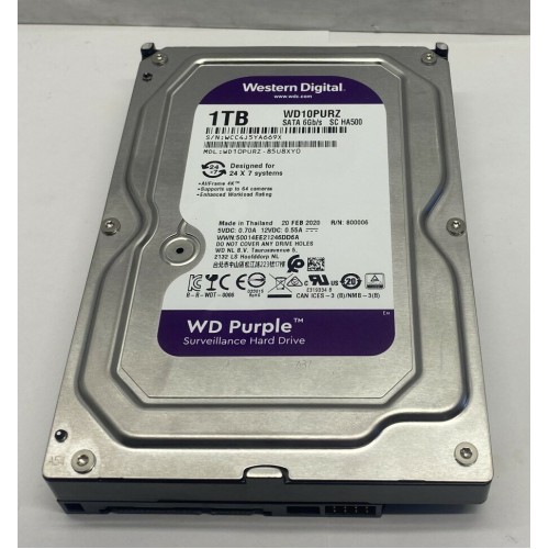 Внутренний HDD Western Digital Purple 1 ТБ (WD10PURZ) 5