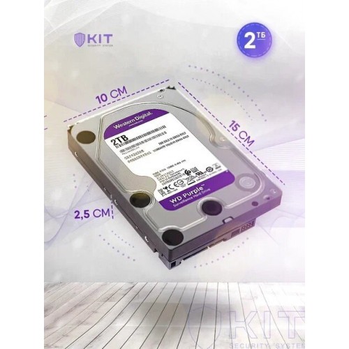 Внутренний HDD Western Digital Purple 2 TБ (WD23PURZ) 5