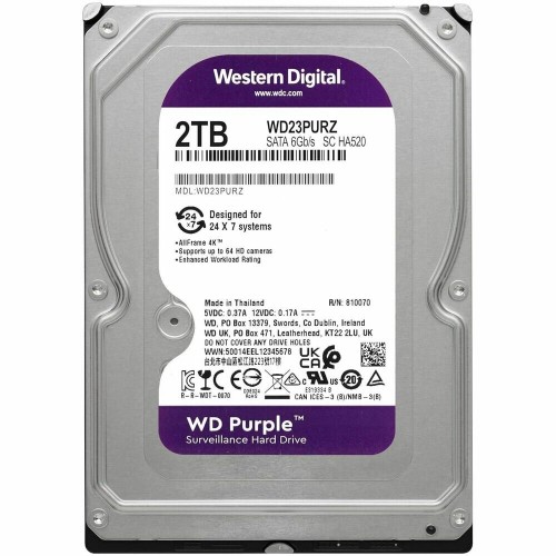 Внутренний HDD Western Digital Purple 2 TБ (WD23PURZ) 9