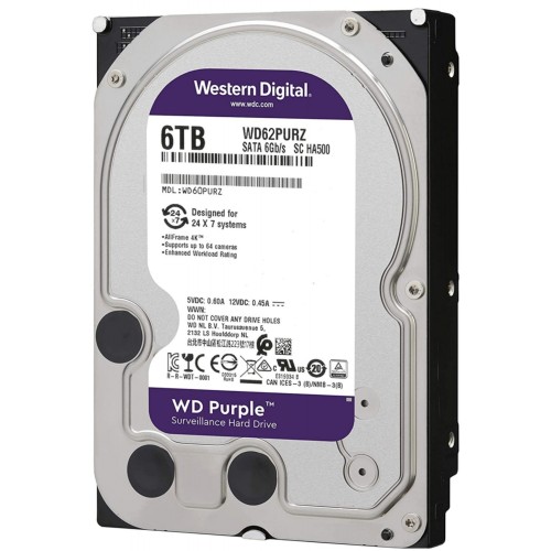 Внутренний HDD Western Digital Purple 6 ТБ (WD62PURZ) 1