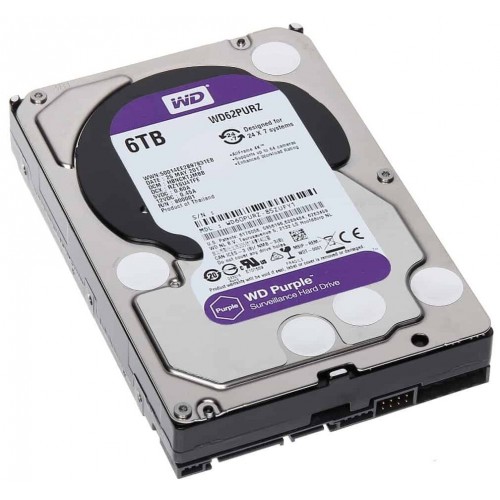 Внутренний HDD Western Digital Purple 6 ТБ (WD62PURZ) 2