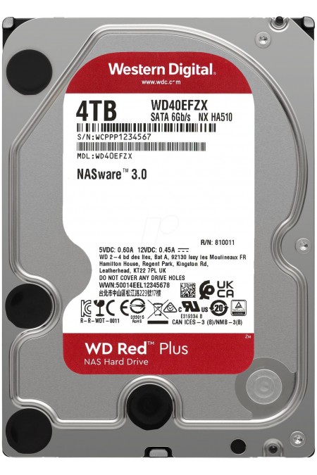 Внутренний HDD Western Digital Red Plus 4 ТБ (WD40EFZX) 1