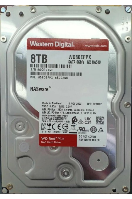 Внутренний HDD Western Digital Red Plus 8 ТБ SATA-III (WD80EFPX) 1