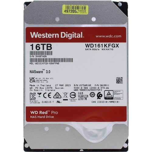 Внутренний HDD Western Digital Red Pro 16 ТБ (WD161KFGX) 3