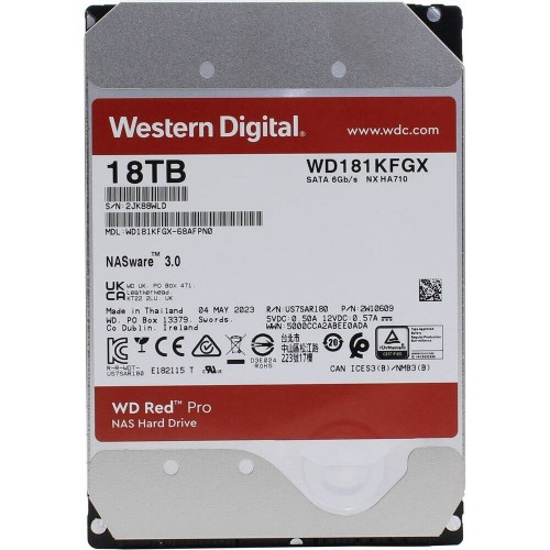 Внутренний HDD Western Digital Red Pro 18 ТБ (WD181KFGX) 5