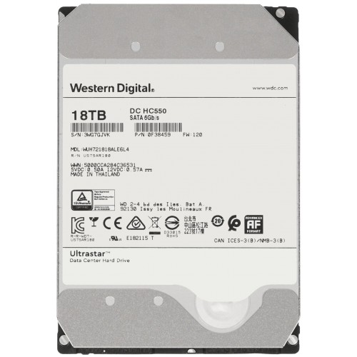 Внутренний HDD Western Digital Ultrastar DC HC550 18 ТБ (WUH721818ALE6L4) 8