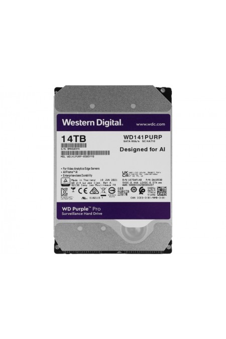 Внутренний HDD Western Digital Video Purple Pro 14 ТБ (WD141PURP) 1