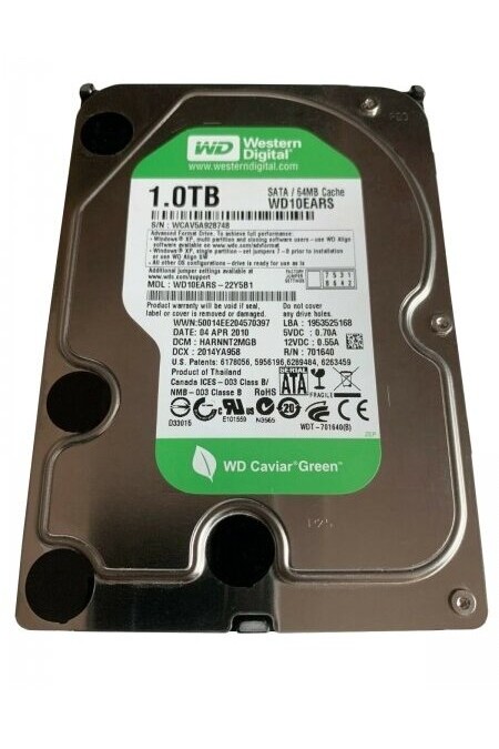 Внутренний HDD Western Digital WD Blue 1 ТБ (WD10EARZ) 